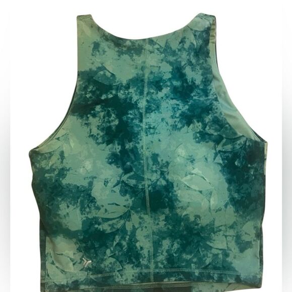NWT Old Navy Plus Size Light Support Powerchill Green Tie-Dye Tank Top - Size 4X - Picture 8 of 11